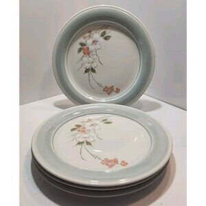Vtg Impressions by Danielle "Riverside" Stoneware Japan Dinner Plate 10.75" (4)